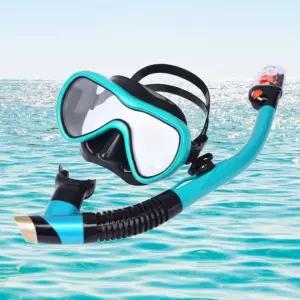씨노엘 아로마 물놀이 스노클링 세트 블루 풀페이스 마스크 스노쿨링 장비 바다 수영