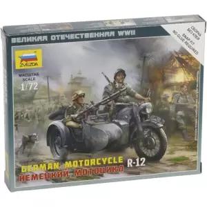오토바이 프라모델 피규어 즈베즈다 모델 1/72 사이드카 포함 독일 모터사이클 R-12