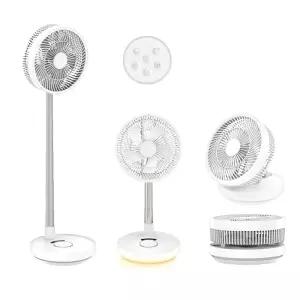 무선 서큘레이터 선풍기 저소음 리모컨 회전 5단높이조절 8단풍속 스탠드 폴딩형 BLDC 무드등 타이머 탁상