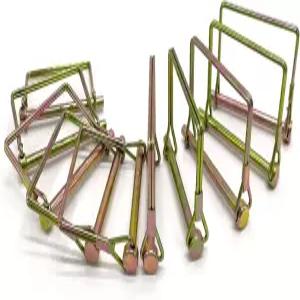 10피스 와이어 잠금 핀 1/4인치 트레일러 커플링 히치 정원 잔디 농장 트럭용 헤비 듀티 안전 커플러