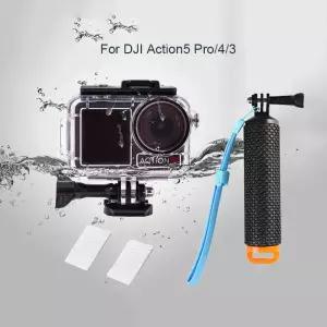 [호환] 액션 5 프로/4/3용 방수 케이스 하우징 다이빙 쉘 플로팅 핸드 그립 핸들 셀카봉 안티포그 프로용