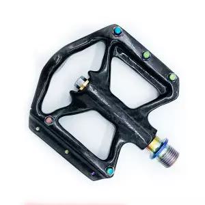 스포츠 자전거부품 TAOZIK 초경량 미끄럼 방지 Ti 액슬 오일 슬릭 자전거 패들 산악 로드 레이싱용 풀 카본