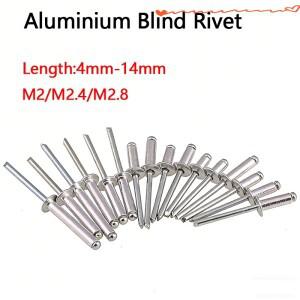 M2 알루미늄 돔 헤드 브레이크 맨드렐 블라인드 리벳 풀 네일 팝 오픈 가구 자동차 항공기용