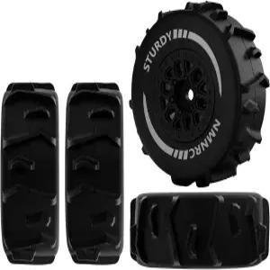 Arma 1/16 모하비 그롬 RTR 업그레이드 부품 블랙을 위한 NMNRC 프리 접착 패들 휠 및 타이어 비치 모래 눈