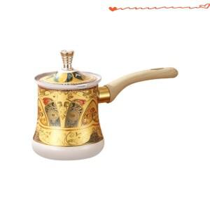 스테인레스 스틸 터키 커피 포트 롱 핸들 350/550/720ml 초콜릿 녹이는 냄비 휴대용 럭셔리 밀크 티 주방