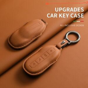 샤오미 SU7 울트라용 가죽 자동차 리모컨 키 케이스 커버 긁힘 방지 쉘 장식 액세서리