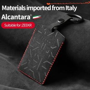 자동차 키 팩 NFC 카드 보호 커버 알칸타라 스웨이드 zeekr 001 X 에 적합 액세서리