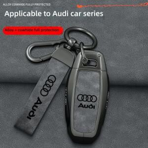 아우디 A3 A5L Q6 신형 2025 액세서리용 아연 합금 자동차 스마트 리모컨 키 케이스 보호 커버 홀더 쉘