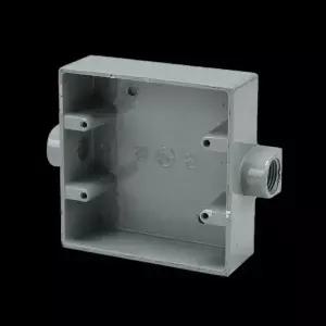 [골드스마일]주물 노출BOX 사각 16MM 2방출 양방향(120x120) 플로어박스 분전함박스