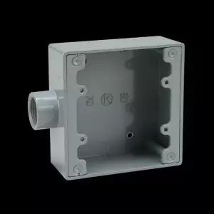 [골드스마일]주물 노출BOX 사각 22MM 1방출(120x120) 플로어박스 분전함박스