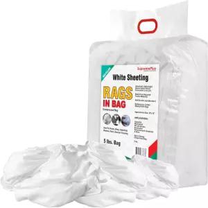 슈프림플러스 재활용 화이트 시트 청소용 헝겊 5파운드 가방 제조용 보푸라기 없는 흰색 면직물 자동차