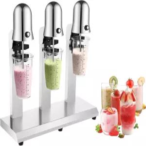 쓰리 헤드 밀크셰이크 메이커 머신 상업용 헤비 듀티 트리플 스핀들 음료 믹서 스크림 스무디 프라페