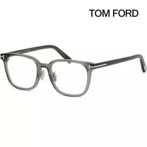 [톰포드] 블루라이트차단 안경테 TF5998KB 020 명품 사각 투명 그레이 뿔테 아시안핏