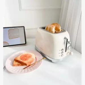 220V bargaim 2 슬라이스 토스터 가정용 다기능 아침 식사 기계 베이글 토스트 빵 제조기 BBD