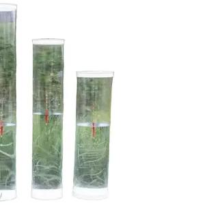 민물낚시 찌케이스 투명 원형 아크릴 수조형 보관통