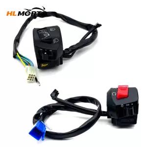 22mm 7/8인치 오토바이 스위치 모터바이크 경적 버튼 방향지시등 전기 안개등 라이트 시동 핸들바 컨트롤러