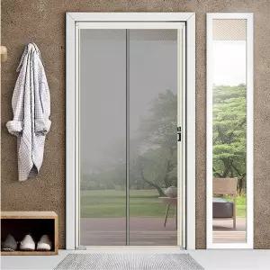 현관문 미세 방충망 모기장 자동 롤스크린 접이식 방충문