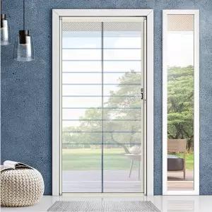 아파트 현관문 롤방충망 자동 자바라 모기장 현관방충망 셀프 설치