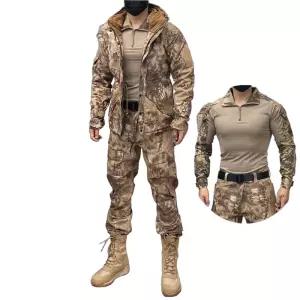 겨울 밀리터리 위장복 특전사 전술 군복 세트 방한