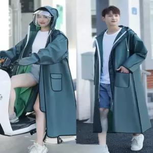 롱 레인 코트 대만 우비 긴 비옷 판초 오토바이 야외 여행 캠핑 방수 우의 전신우비