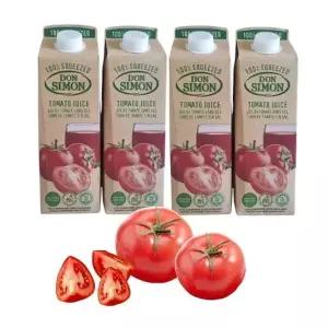돈시몬 100 NFC 착즙주스 토마토 1L x4팩 과일주스