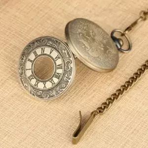 (색상 포켓워치 BL01624)클래식 회중시계 패션 포켓 시계 선물용 빈티지 스타일 소품 휴대용 정밀 시계 악