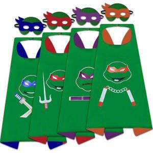 용엔샹 4세 어린이용 슈퍼히어로 캡 세트 4-12세 소년 소녀들을 위한 영웅 마스크 착용 코스튬