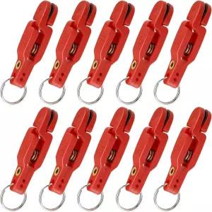 TSV 낚시 다운리거 클립 10PCS 플래너 보드 릴리스 해상 트롤링 카이트 위한 헤비 텐션 아웃리거 라인 스냅