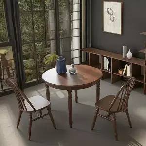 [신세계라이브쇼핑]원형 동그란 원목1000 식탁 테이블 MD5413 (수도권무배)