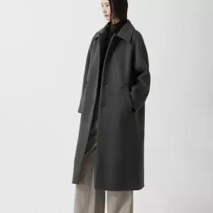 [ZOOC]헤어리 알파카블렌디드 싱글 코트