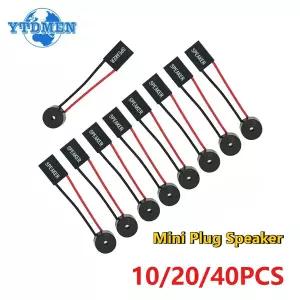 10-40개 미니 플러그 스피커 PC 마더보드 내부 피에조 스피커 BIOS 알람 버저 아두이노 컴퓨터 케이스 DIY