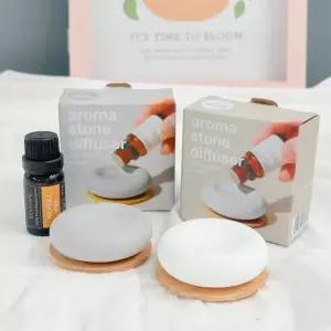 [아트박스]/굿즈하우스 아로마 오일 발향 도넛 스톤 디퓨저 오브제 2색상