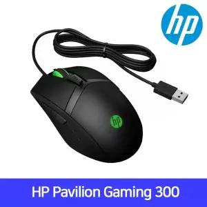 [HP] 파빌리온 게이밍 마우스 300 정밀광학센서 DPI조절가능 4색 LED 효과 미끄럼방지 양손잡이용