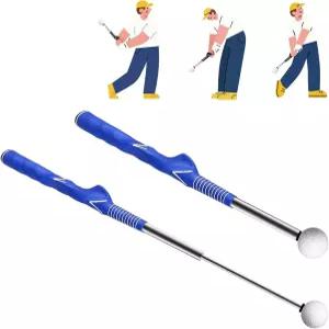 구사톨라스 리트랙터블 골프 스윙 트레이닝 보조기구 실내 연습용 그립 트레이너 및 야외 워밍업 치핑