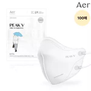 아에르 KF94 피크V 마스크 라이트 화이트 S 100매