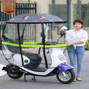 캐노피 전동차 비막이 시니어 어르신 사륜 지붕 차양막 방풍 워터프루프
