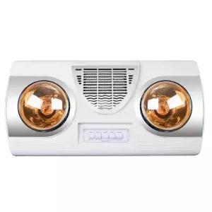 샤워실 온열등 욕실용 전열기 온열기 2구 버튼 풍난 램프 분위기 전기 스토브