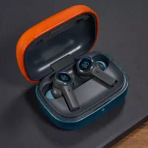 호환 BO Beoplay EX 케이스용 가죽 고급 가죽 맞춤 제작 수제 커버 블루투스 이어폰 Beoplay Eleven 케이스