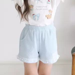 와플 레이스 팬츠 MORI 여아 유아동 여름 코디 반바지