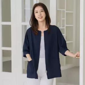 [마담4060]엄마옷 마담4060 오링스트랩7부 중년여성 데일리 자켓 -RJK2604009-