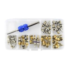 에어컨 밸브 코어 키트 내구성 자동차 튜닝용 편리한 설치 튜닝 액세서리 제품