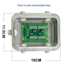 스테인레스 스틸 트럭 스케일 정션 박스 4-10 와이어 100Ton 로드셀 방수 부식 방지 산업용 계량대 센서