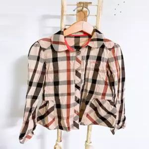  (주니어130(9Y)닥스주니어체크프릴카라긴팔남방/제이제이빈티지