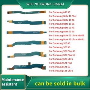 Wifi 네트워크 신호 안테나 보드 커넥터 삼성 Galaxy A90 S21 S20 Note 10 Plus 20 Ultra 4G 5G Repari Part 용 플렉스 케이블