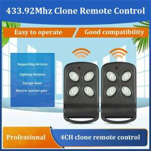 자동차 키 차고 문짝 게이트 오프너 복사기, 범용 복사 차고 문짝, 433MHz 리모컨, 4CH