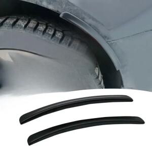 2x 블랙 자동차 펜더 통풍구 보호 커버 휠 눈썹 아치 장식 스트립 스티커 내마모성 외부 액세서리
