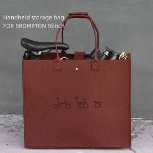 (W)1피스 경량 패셔너블 접이식 자전거 보관 가방 14-16인치 토트백용 휴대용