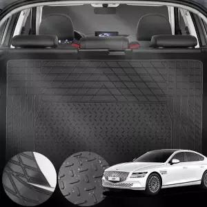 제네시스G80 RG3 2.5T(20~) 차량용 PVC 트렁크 매트 방수 방오 미끄럼 방지 블랙 1개