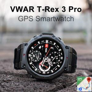 오리지널 T-Rex 3 Pro GPS 스마트워치 50M IP69K 방수 내장 듀얼 밴드 GNSS 나침반 Xiaomi용 군용 스마트 워치 남성용