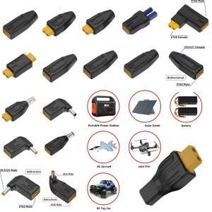 XT60 Male Female - EC5 플러그 -c DC 커넥터 어댑터 5.5 2.5 2.1mm 7.4x5.0mm 7909